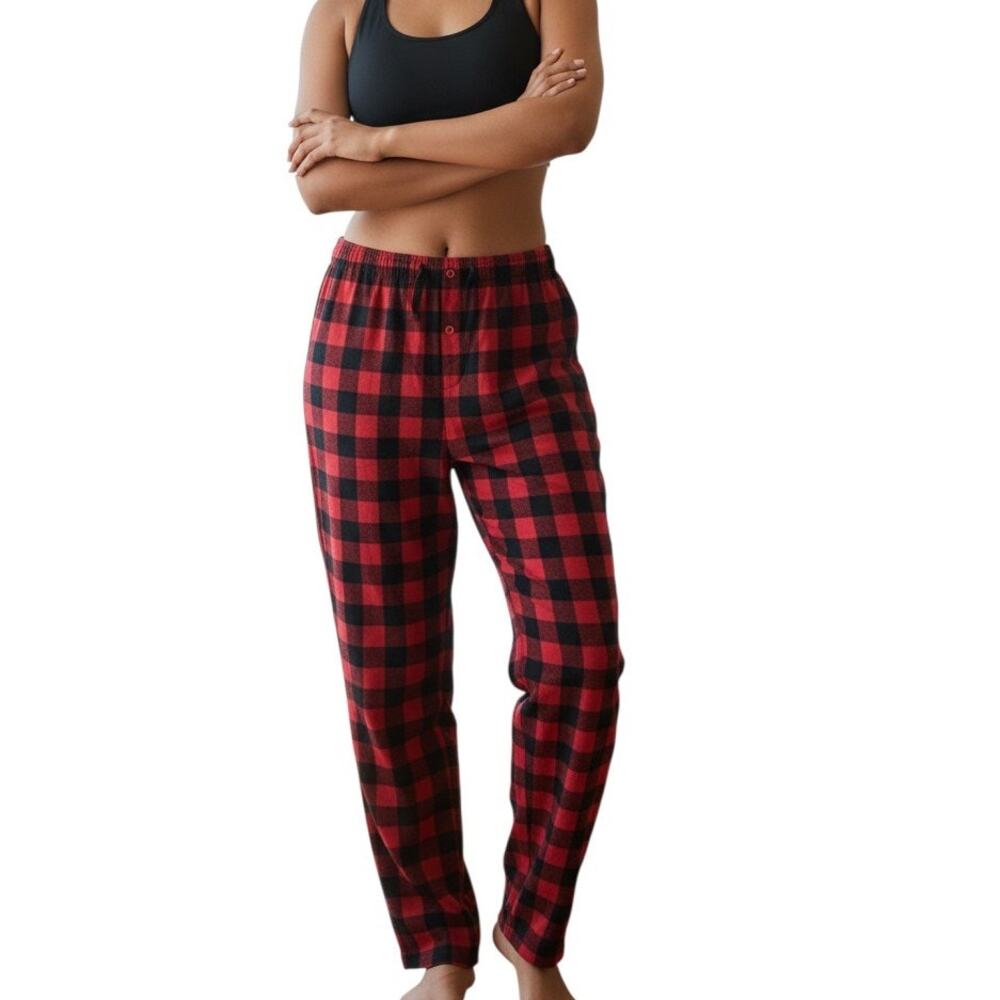 ❤️2/$12 Northwest Territory Buffalo Plaid Flannel Pajama Pants Pockets Sz XL